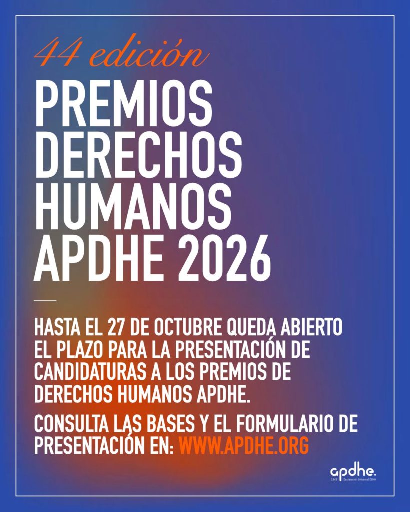 44 Premios DDHH APDHE 2026