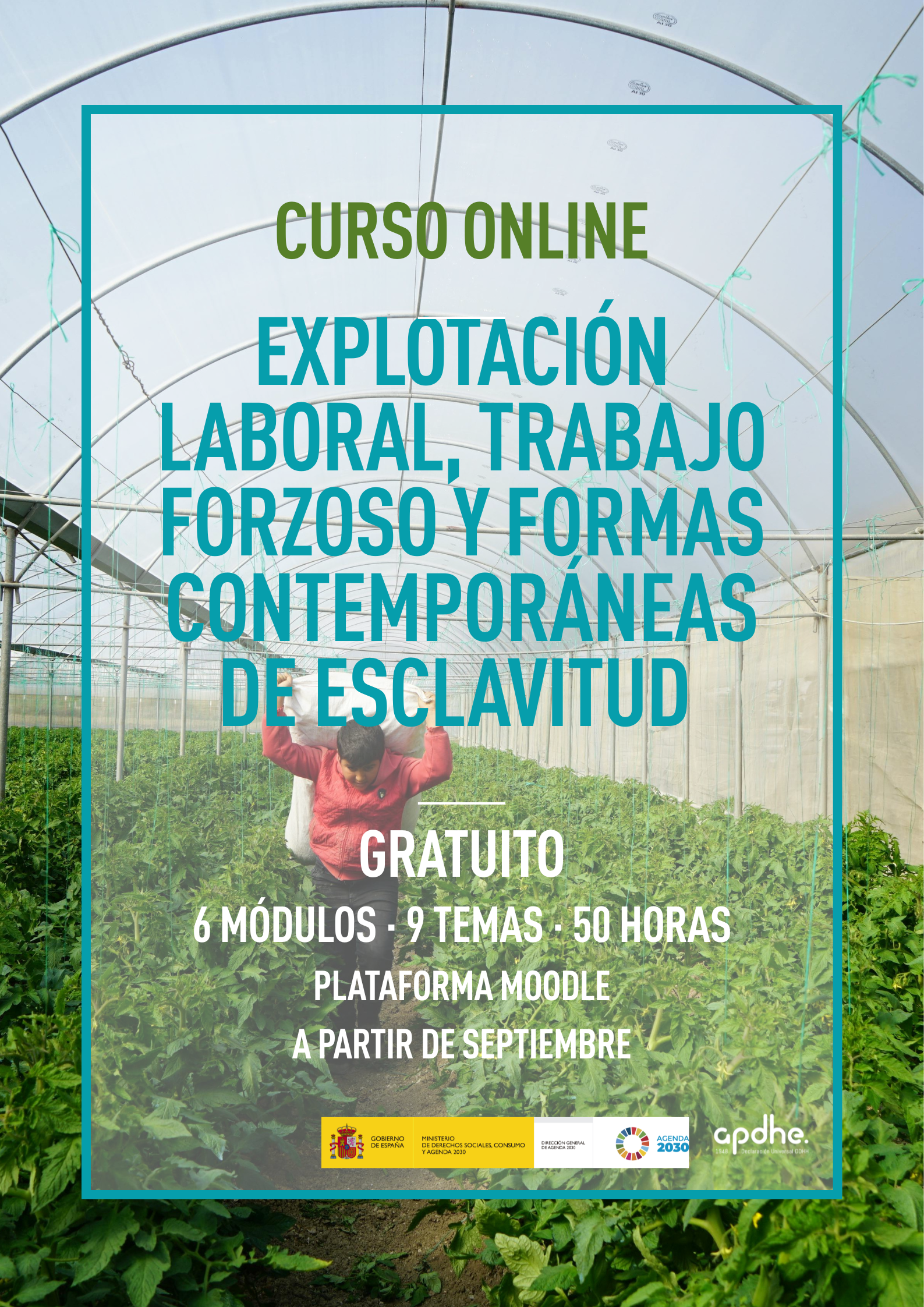 Curso Online Esclavitud (cartel)